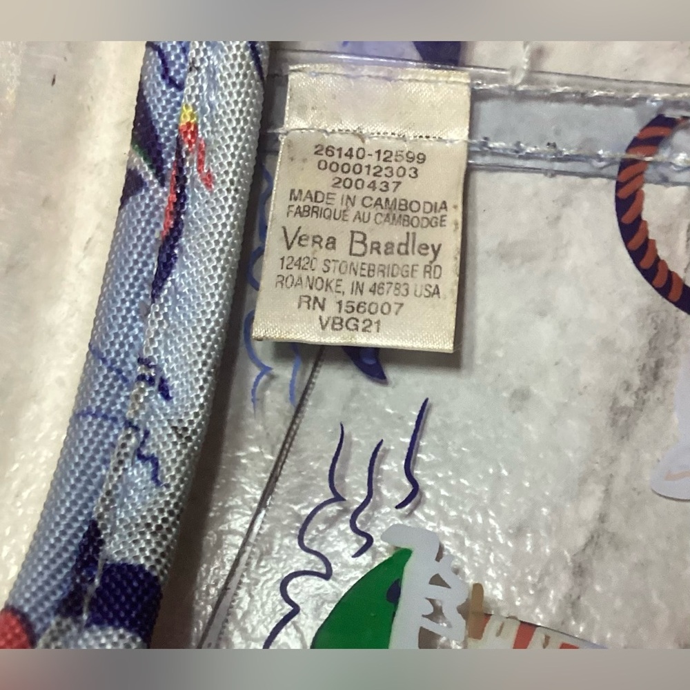 Vera Bradley Clear Cylinder Lotion Bag - Picture 10 of 10